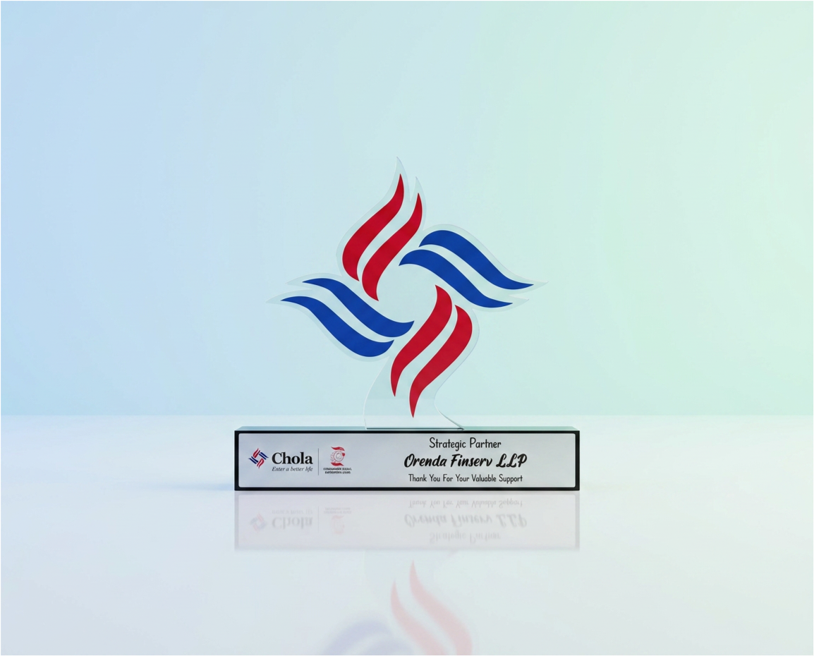 Strategic Partner recognition from Chola for valuable support across consumer & small enterprise loans.