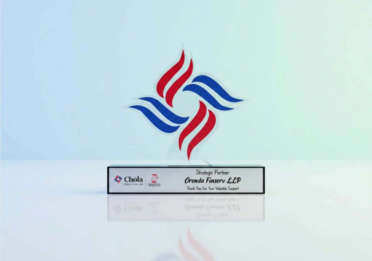Strategic Partner recognition from Chola for valuable support across consumer & small enterprise loans.